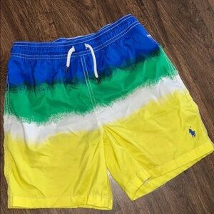 Polo by Ralph Lauren boys Blue, Green, and Yellow swim Shorts